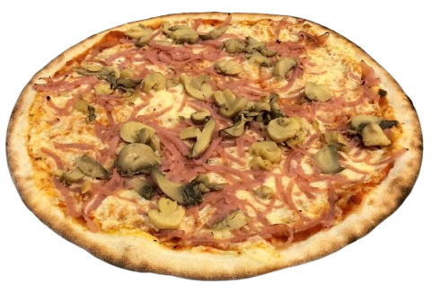 Capricciosa tomatsås, ost ,skinka, champinjoner